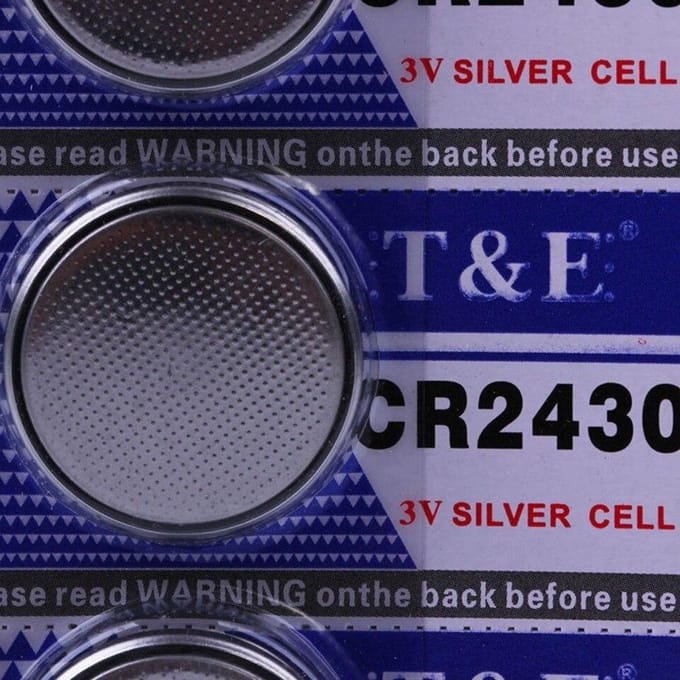 5 Stuks - T & E CR2430 Knoopcel Batterijen - Lithium - Silver Cell - 3 V