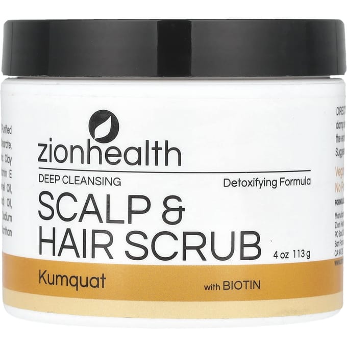Hoofdhuid & Haar Scrub met Biotine, Kumquat, 113G(4 Oz) gray