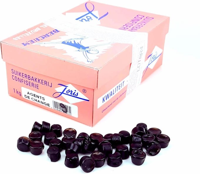 Joris Agents de Change - Snoep - 1kg - Zwart - Drop - Hard