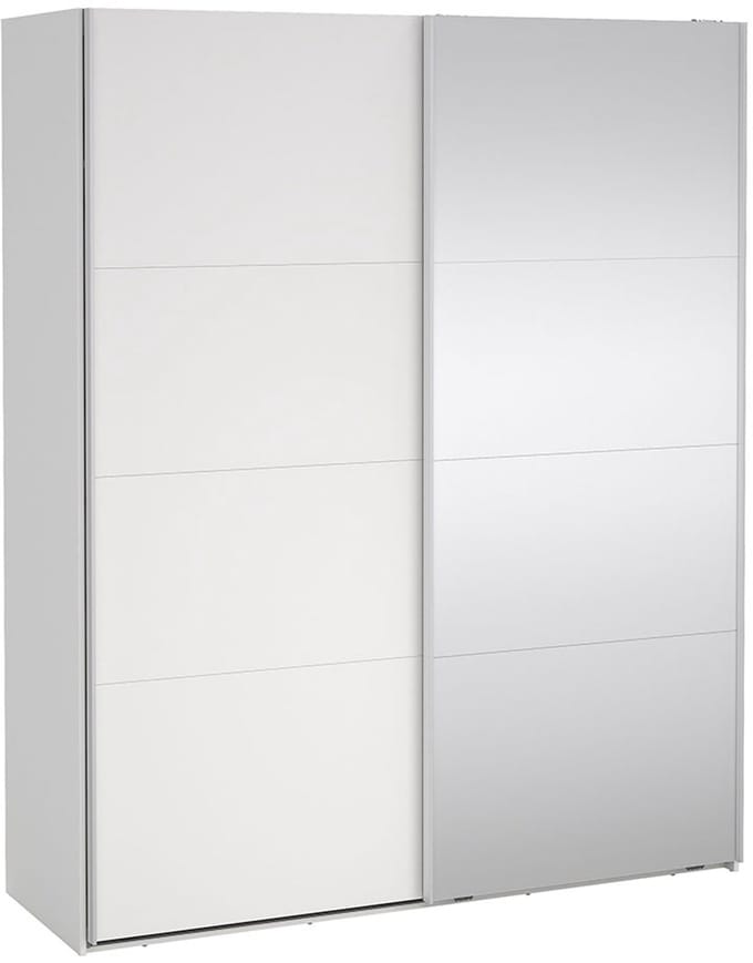 Catania schuifdeurkast 2 deuren 180x220cm wit.