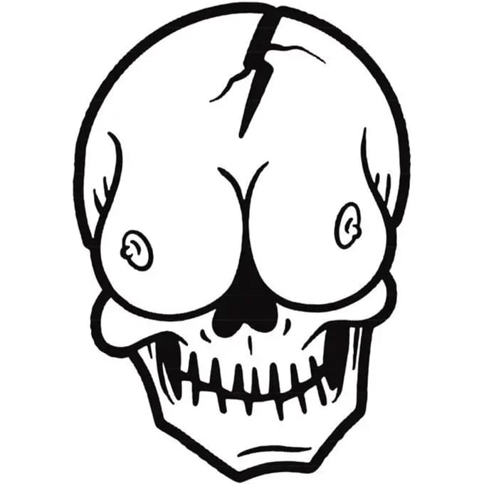 Motorfiets stickers Lethal Threat Lolo