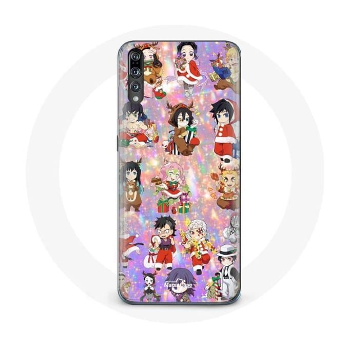 Coque pour Huawei P20 Demon slayer merry christmas affiche le cadeau de noël