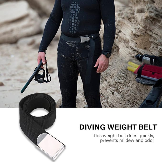 KEEP DIVING Sangle de Plomb de Plongée Sous-Marine Snorkeling noir