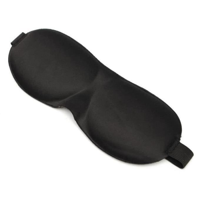 Masque de sommeil - AS11906 - 3D - Anti-lumière - Relaxation - Noir noir