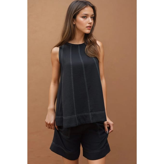Stikdetail Relax Fit Co-ord Set