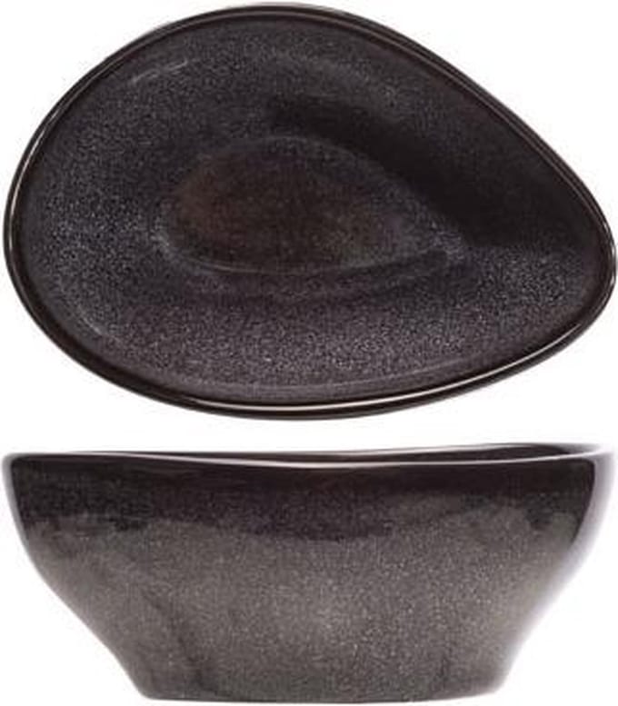 Black Granite Schaaltje 12x9xh5cmdriehoekig