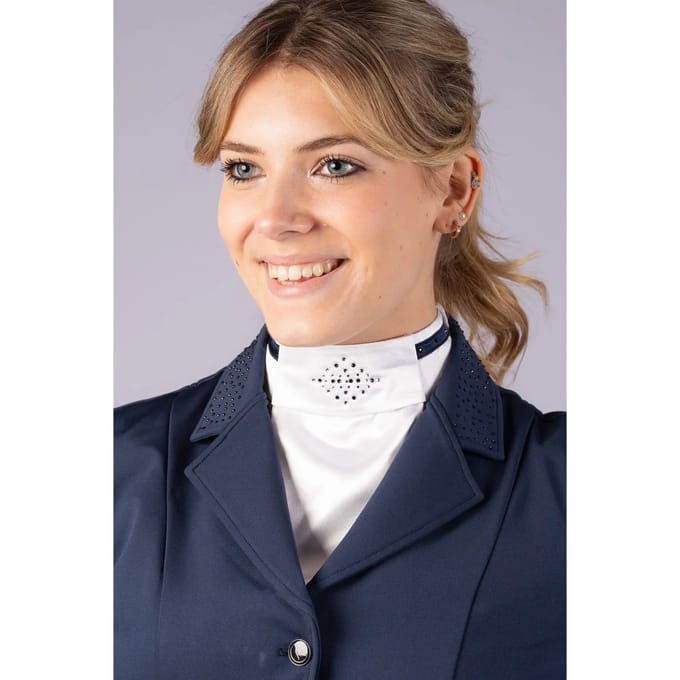 Harry's Horse - Plastron Sparkle - maat One size - Wit - Navy