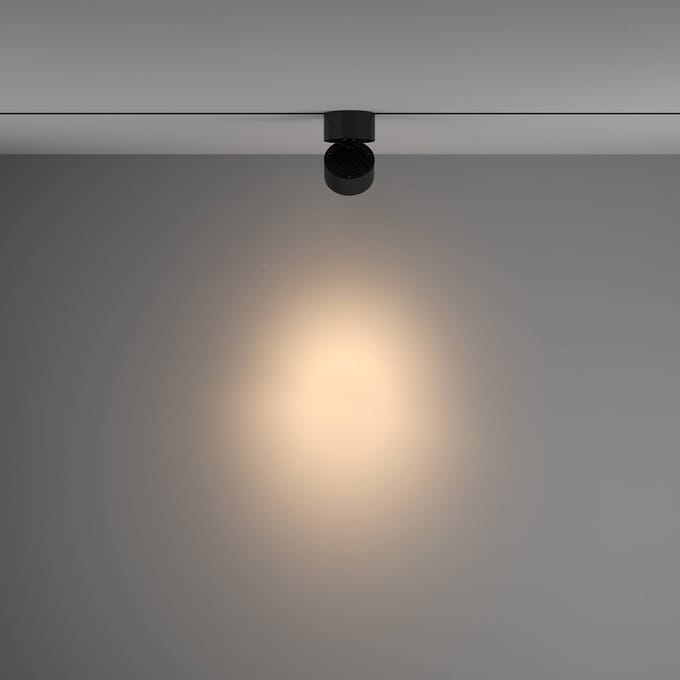 Maytoni Yin LED spot Unity systeem, Triac, 930, zwart