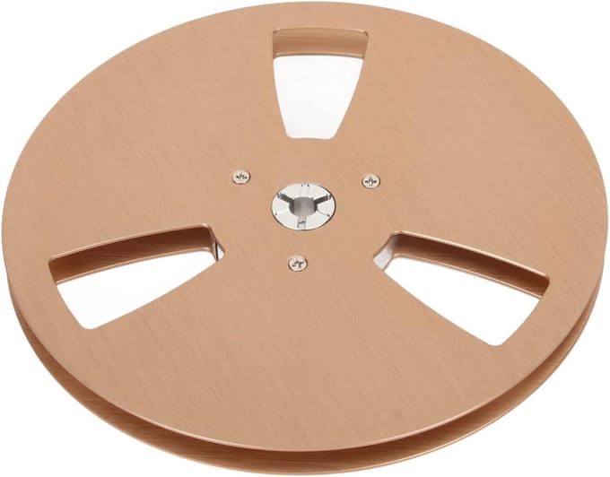 Lege Haspel - Tape Spoel - Muziek Opnemen - Aluminium Constructie - 7 Inch Diameter