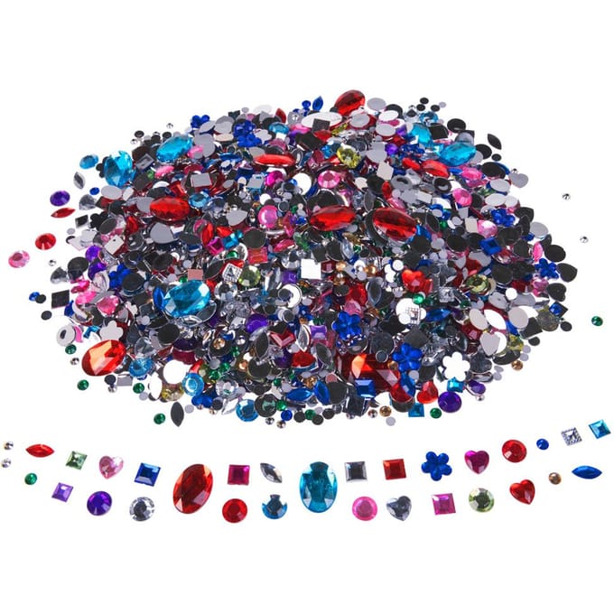 VBS Edelstenen "Kleuren & vormen mix", 430 g