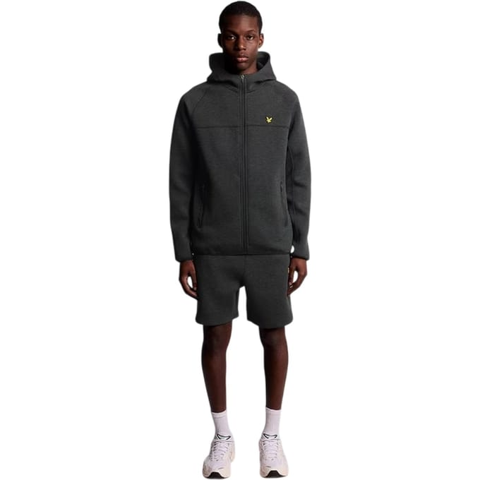 Lyle & Scott Heren Logo Raglan Full Zip Hoodie (Zwart)