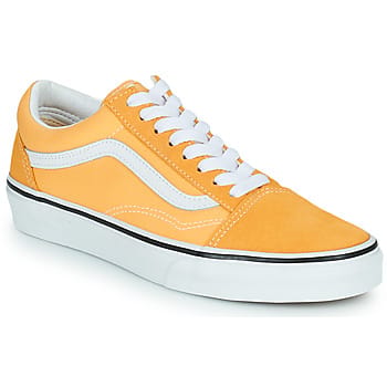 Old Skool vlas/true witte lage damesschoen