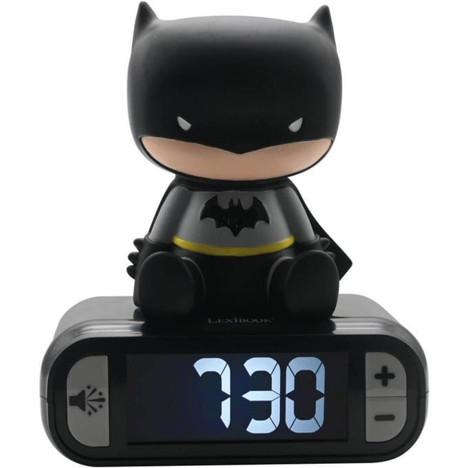Digitale wekker met Batman 3D nachtlampje en geluidseffecten