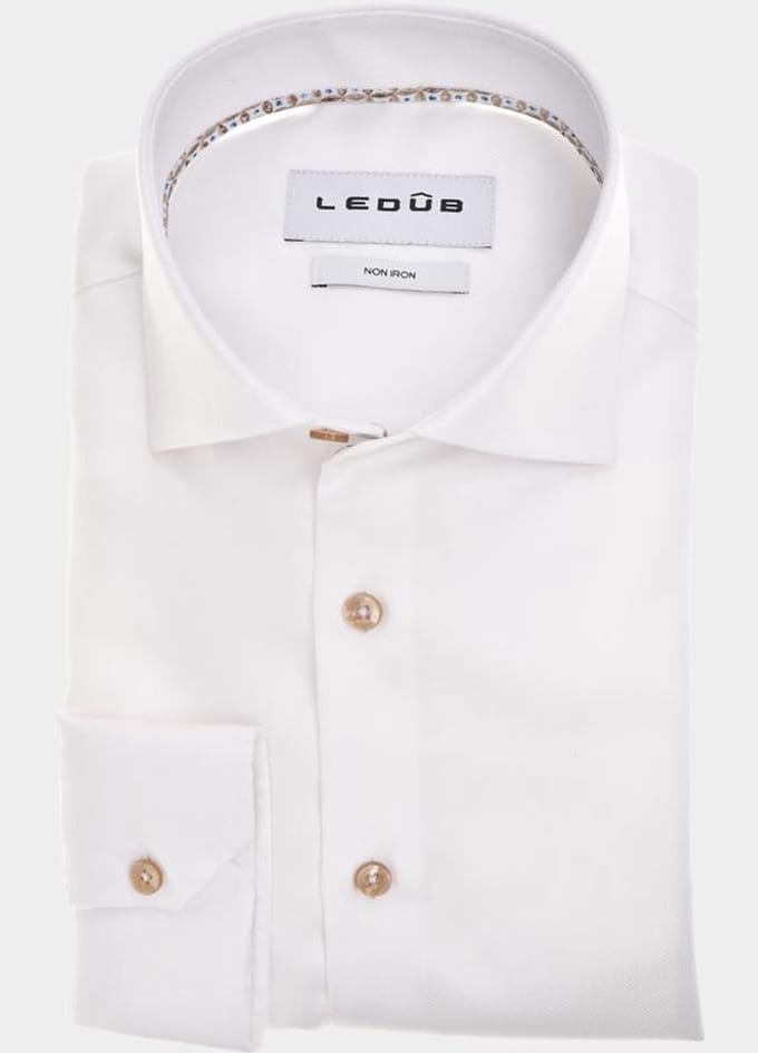 Ledub Business hemd lange mouw Wit LE24305 MFN5 0143350/910-630-000