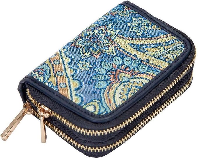 Signare - Portemonnee Credit Card Houder -  Gobelin - Paisley