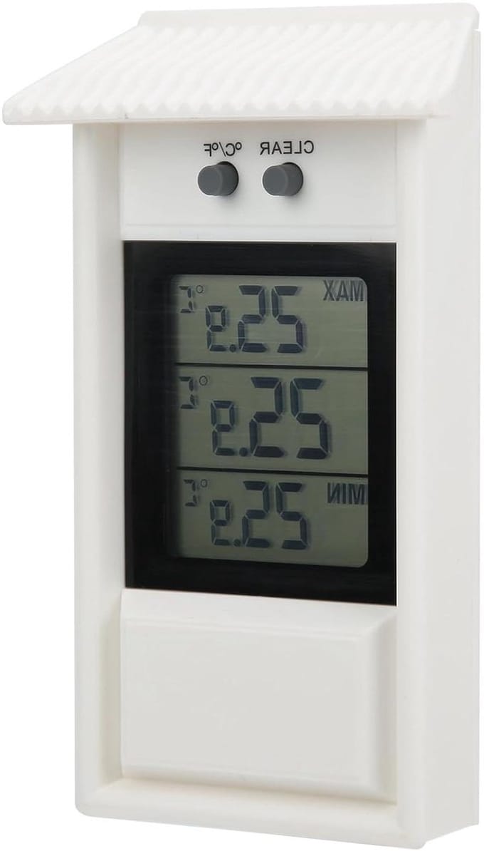 Digitale Buitenthermometer - Weerstation Tuin - Buiten Temperatuur - Waterdicht Ontwerp - -20-50℃ - Wit