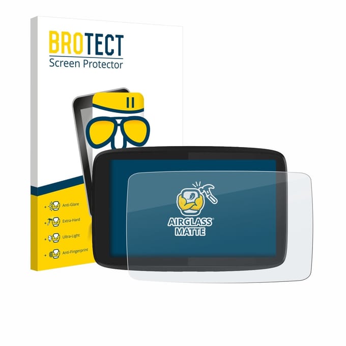 BROTECT - Screenprotector voor TomTom GO Camper Tour - Folie Beschermfolie Beschermglas matte