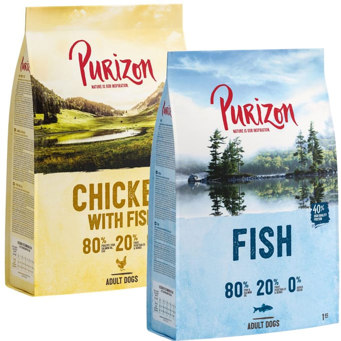2x1kg Kip met Vis & Vis Purizon Hondenvoer