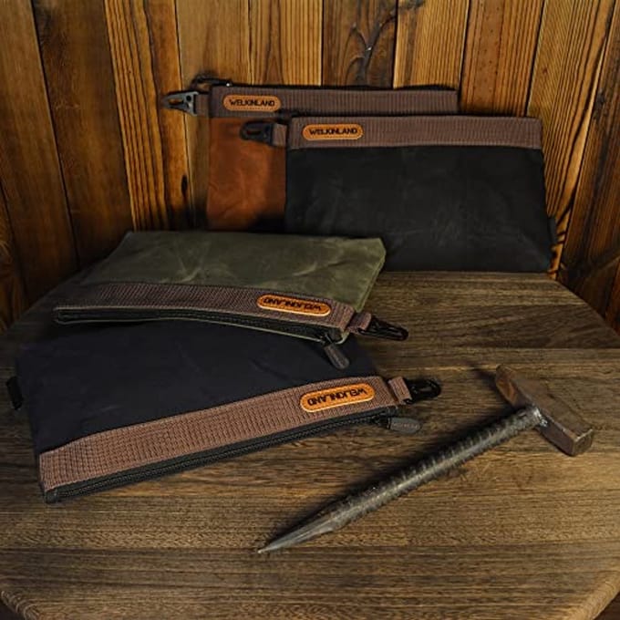 Duurzame Heavy-Duty Canvas Gereedschapstas Set - 12 Inch, Waterdicht en Ruim