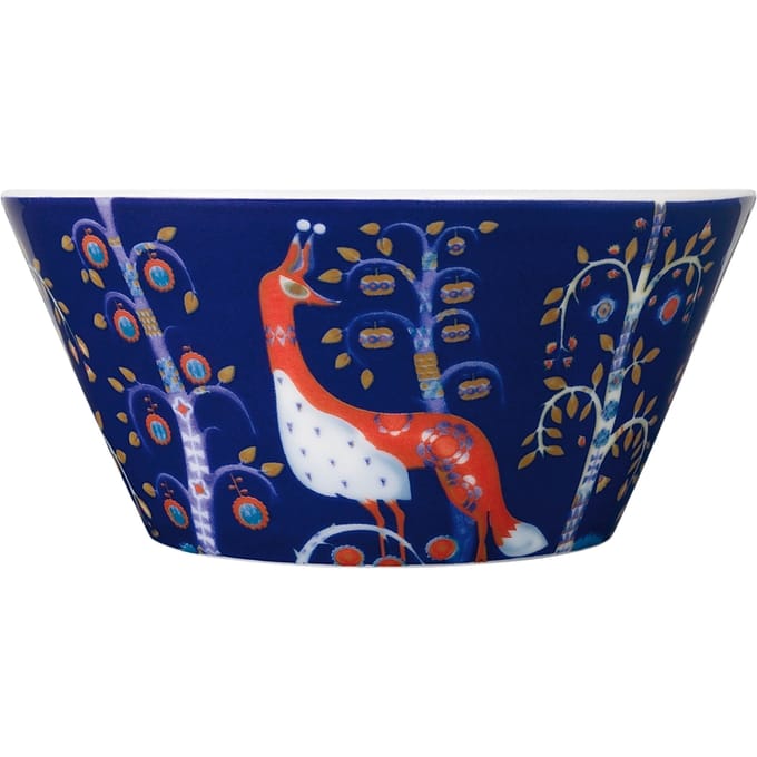 Iittala - Taika Schaal zwart wit - blauw - 0,6l