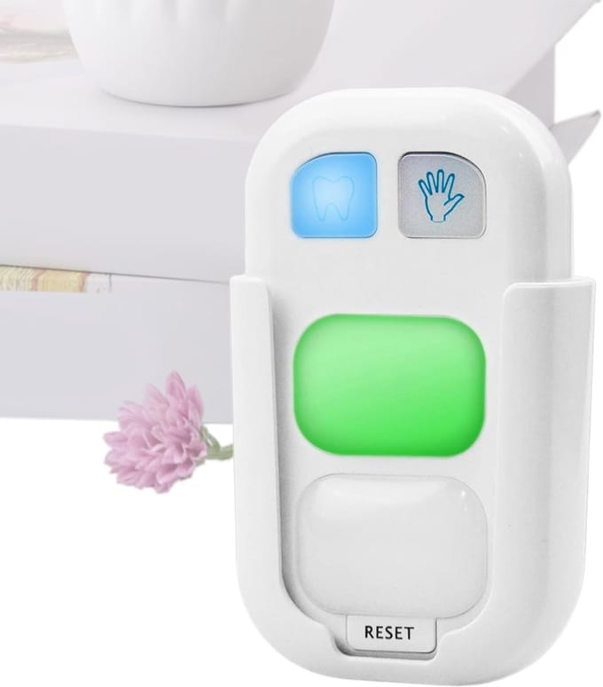 Tandenborstel Timer - Gezondheid Trainer - Hygiëne Training - LED Licht Indicatie - 5.6 x 3.8 x 9.9 cm