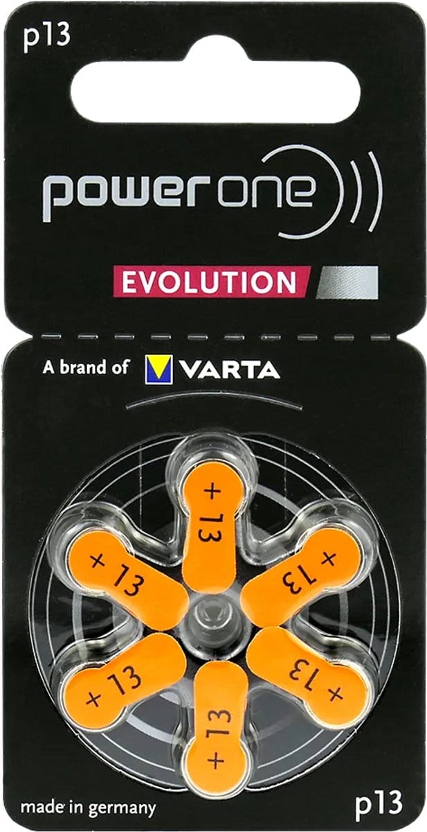 Varta Power One Evolution - Gehoorapparaat batterijen - P13 - 6 stuks