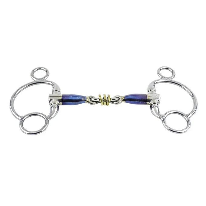 Pessoa paardenbit Trust Sweet Iron 2,5 Eggbutt Brass Ring 16