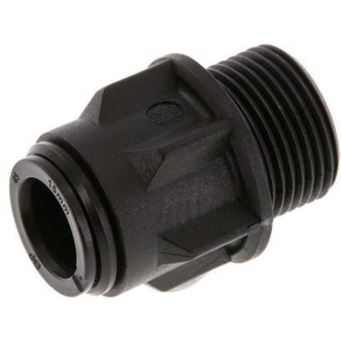 15mm x G3/4'' POM Insteekfitting Buitendraad NBR