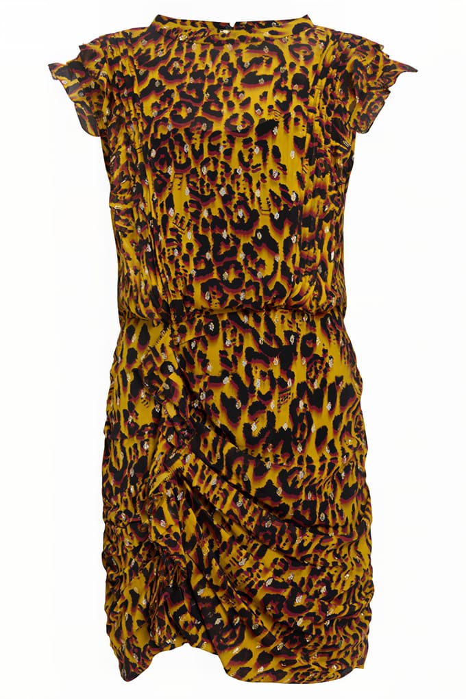 AllSaints Hali Dress Teresa Deep Yellow Größe: 2 | Minikleider Outlet | Damen | Gelb