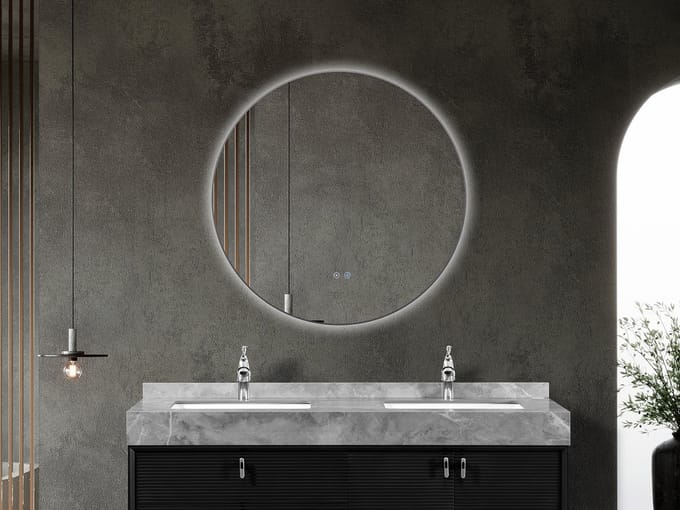 Mawialux LED Badkamerspiegel - Linde - 90cm - grijs
