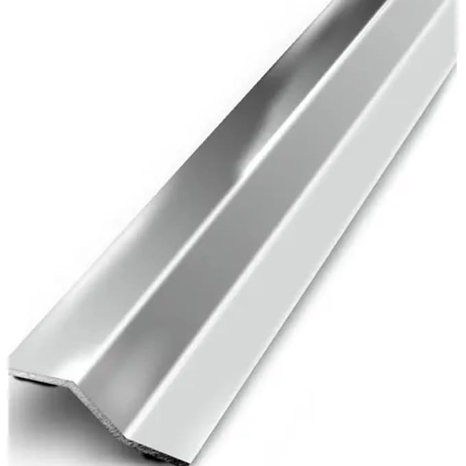 Gerflor Drempelprofiel - Rvs - 45x6mm 1,66m - Zelfklevend