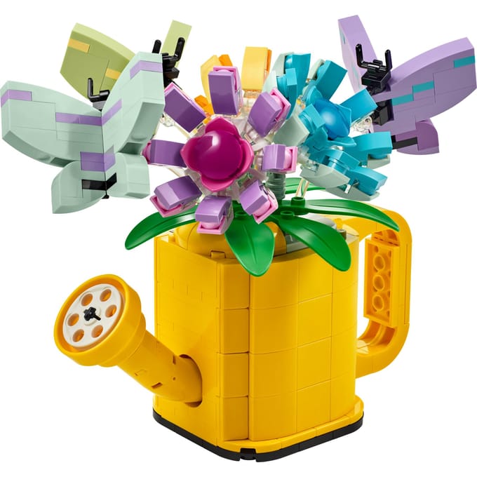 LEGO 31149 Creator 3in1 Bloemen in gieter Set met Speelgoed Vogels en Laars