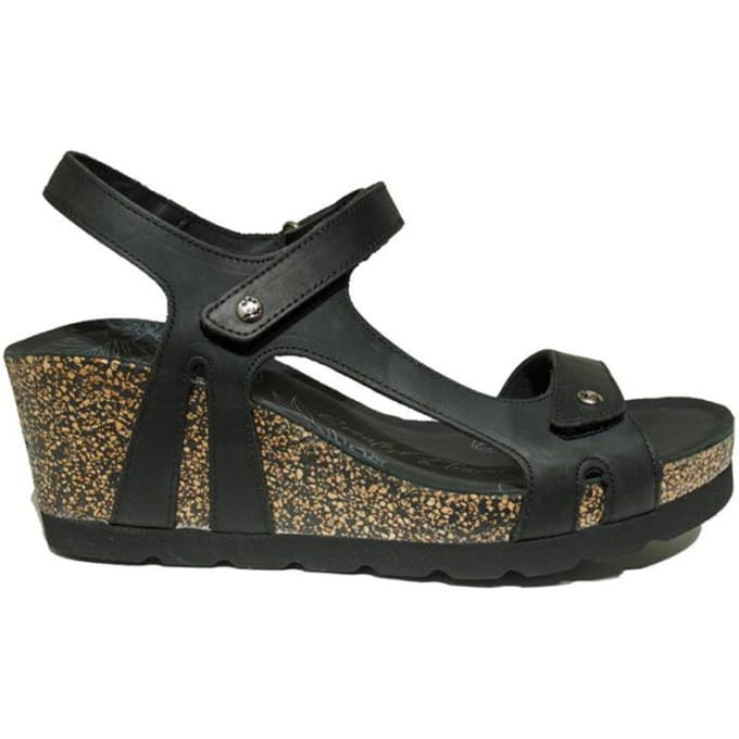 Panama Jack Sandaal Varel B1 Napa Grass Black Zwart