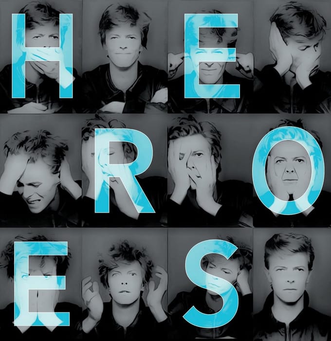 David Bowie Heroes FM Radio Uitzendingen Vinylplaat Blauw