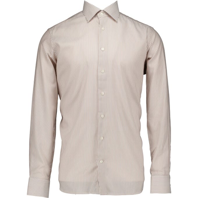 Eton  Lange Mouw Overhemden Beige 100014572