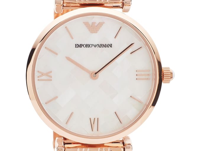 Emporio Armani Dameshorloge Kwarts Roze