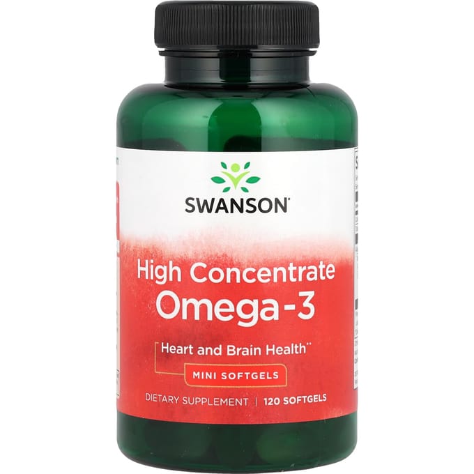 Oméga-3 hautement concentré, 120 mini capsules molles