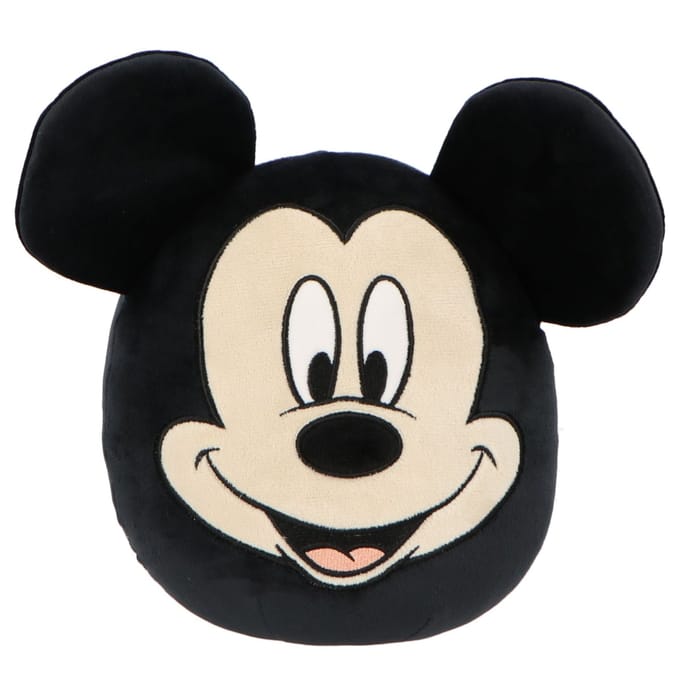 Mickey Mouse Squishy 32 cm - Knuffel - Zachte stof - Zwart