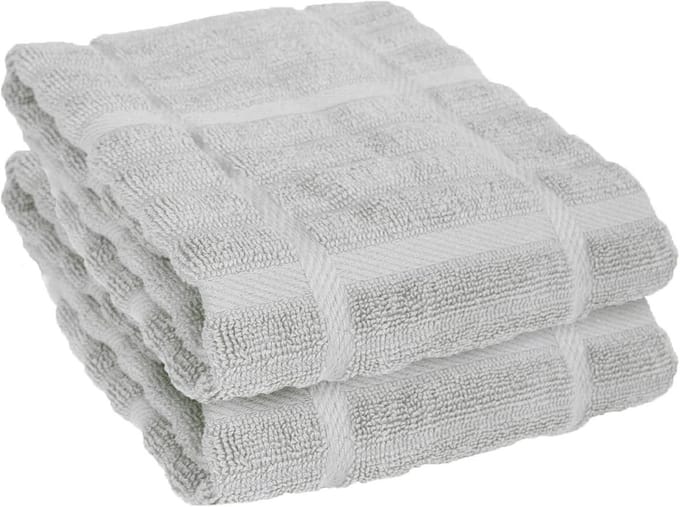 All-Clad Textiel keukendoek, Solid-2 Pack, Titanium, 2 Count