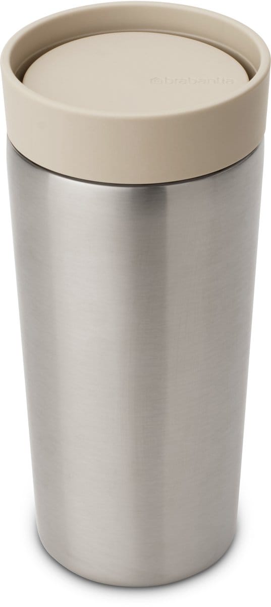 Brabantia Make & Take Thermosbeker - Koffiebeker To Go - 360 ml - Soft Beige