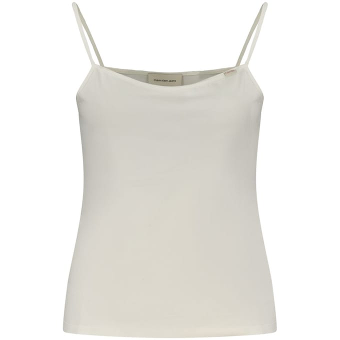 Calvin Klein Witte Katoenen Dames Tanktop