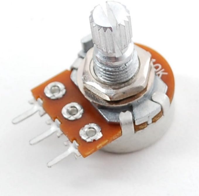 Lineaire Potentiometer 20K Ohm Instelbaar met 15 mm Lengte