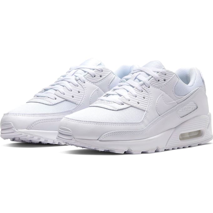 Nike Nike Air Max 90 Heren Sneakers - White/White-White-Wolf Grey