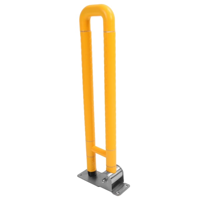 Poignées de barre d'appui pliables pour toilettes, antidérapantes, bras d'appui rabattables, support de siège de salle de bain blanc
