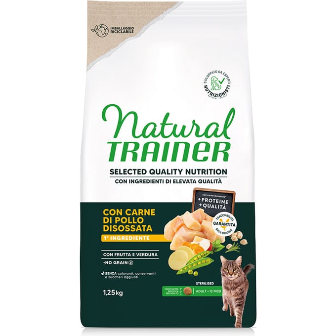Natural Trainer Selected Quality Nutrition Sterilized Chicken - Dubbelpak: 2 x 1,25 kg
