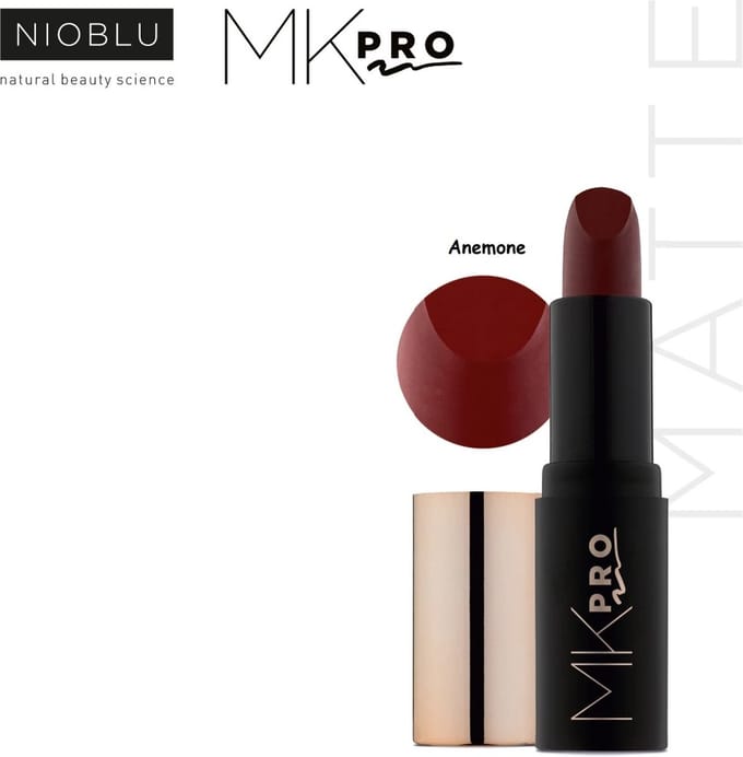 NioBlu - MKpro - Hydrating - Matte - Lipstick - SPF 15 - Anemone