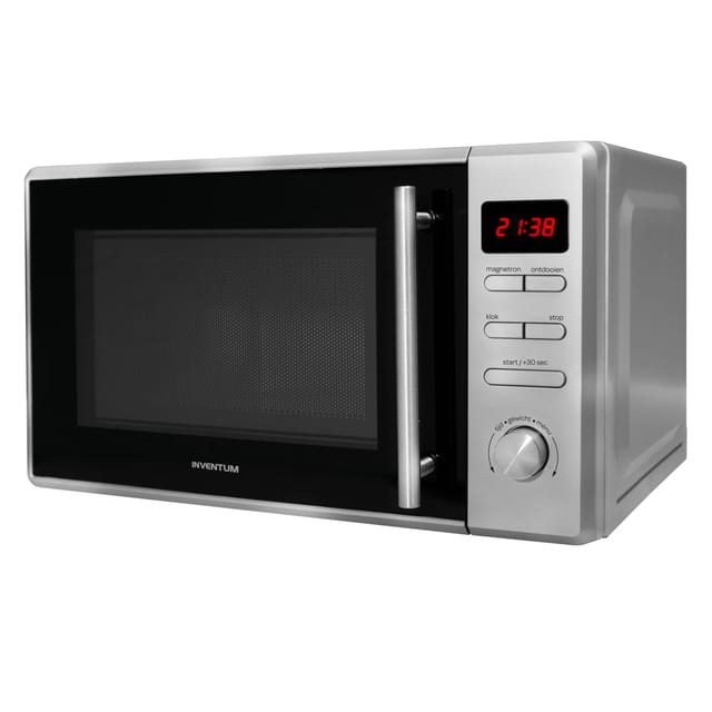 Inventum MN207S Solo magnetron - 20L - 800W - 8 kookprogramma's - Display - Ontdooifunctie - Zilver