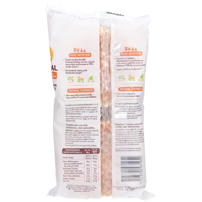 Cereal Galettes Vanille 2x87,5 Koekjes