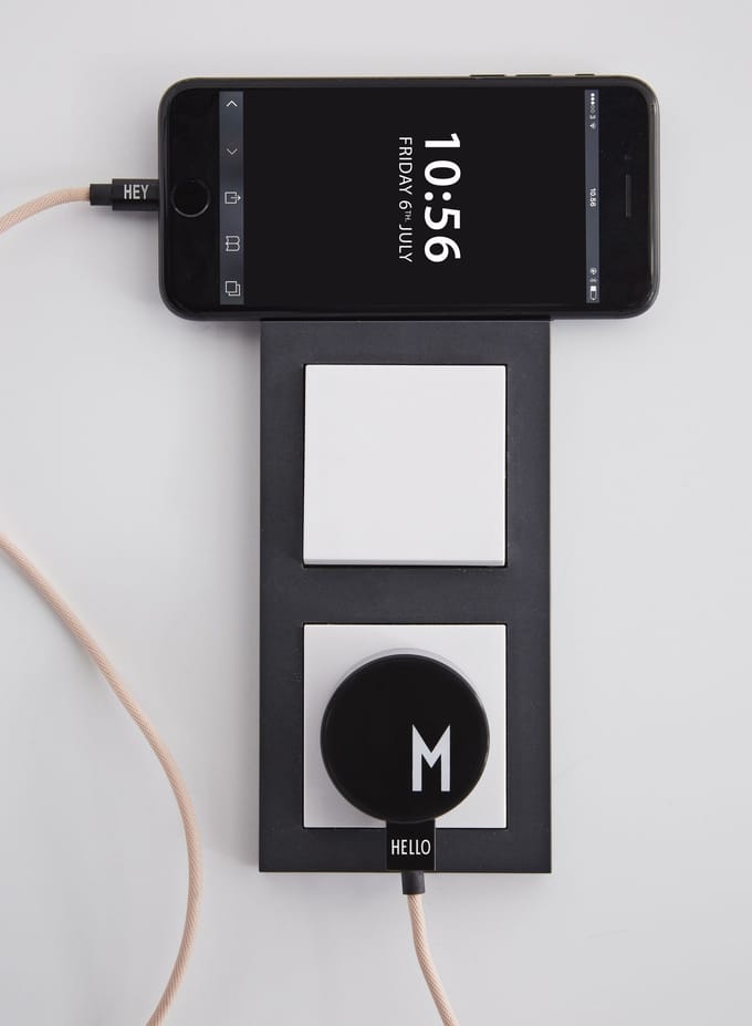 DESIGN LETTERS - HEY oplaadkabel - zwart - Micro USB