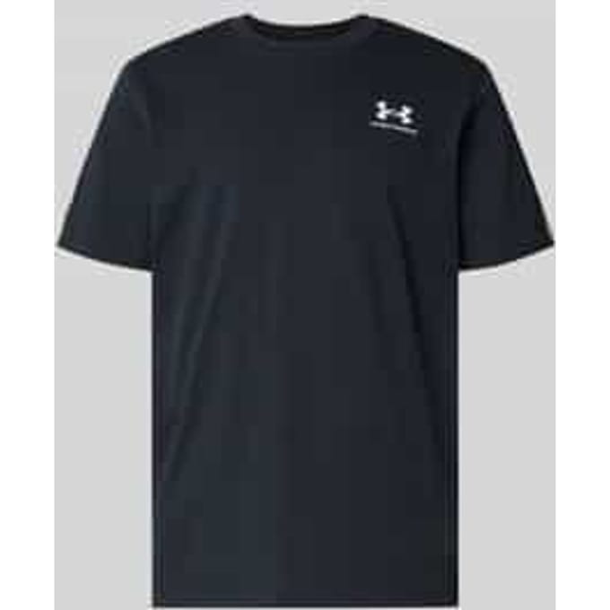 Regular fit T-shirt met logostitching Model 'Icon'